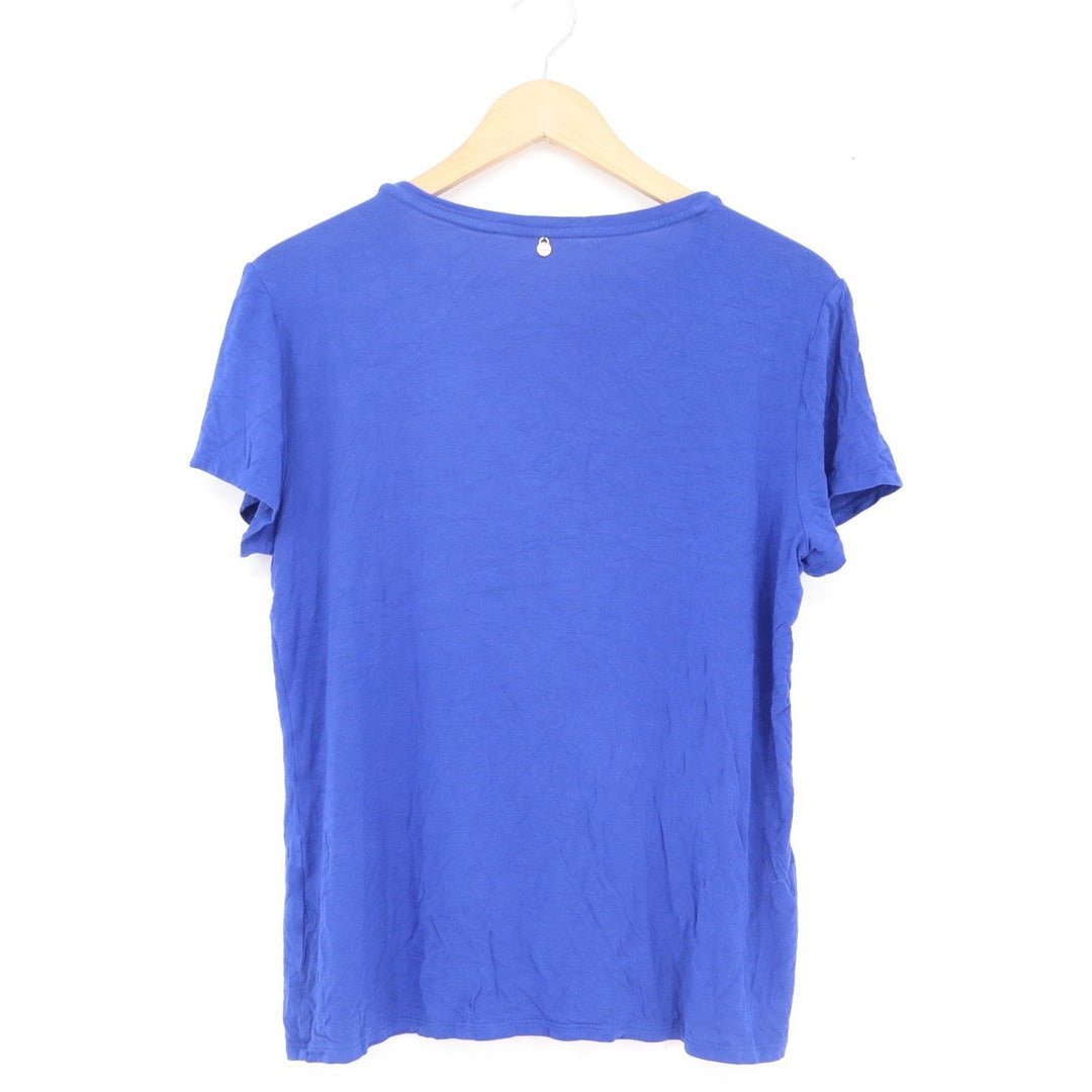 Calvin Klein Womens Super Soft Butter Tee Royal Blue Crewneck T-Shirt L