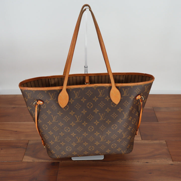 Louis Vuitton Neverfull MM Monogram Canvas Tote Bag Brown M40995