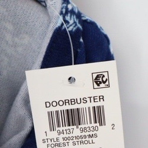 Charter Club Intimates Sleep Shirt XL Navy Blue Tree Print Soft Knit 10010599MS