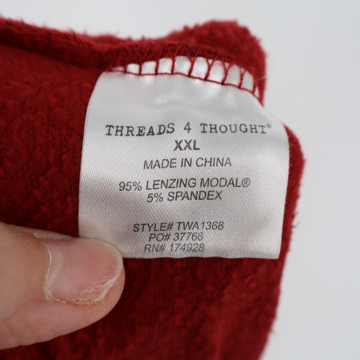 Threads 4 Thought Sweatpants Women 2XL Red Stretch Slash Pocket Drawstring Waist