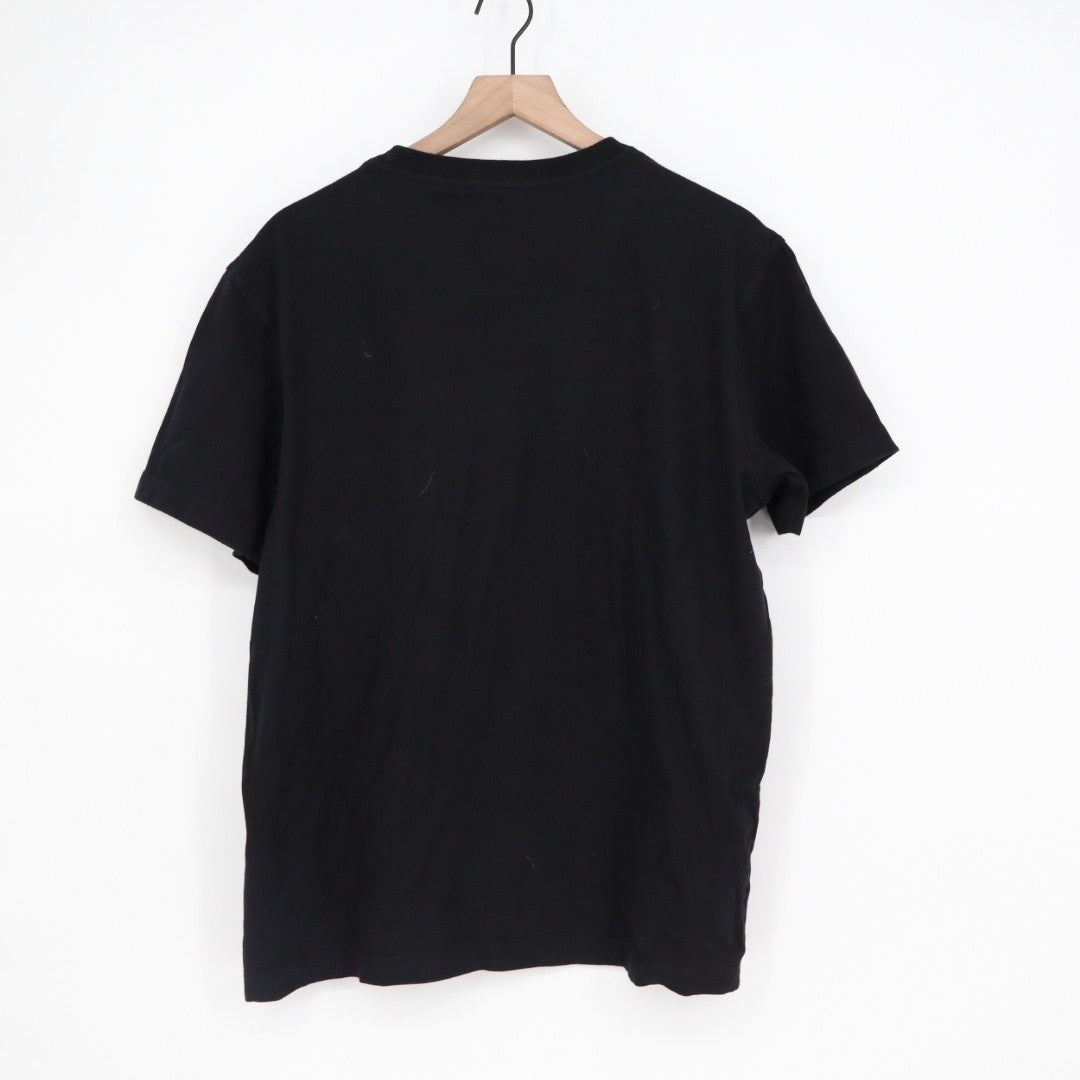 American Giant T-Shirt Mens L Black Cotton Front Pocket Crew Neck Short Sleeve
