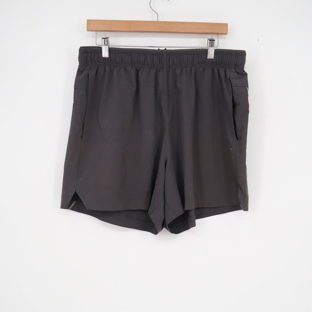 DSG Mens Performance Running Shorts Gray 5 Inseam Lined Athletic Size L