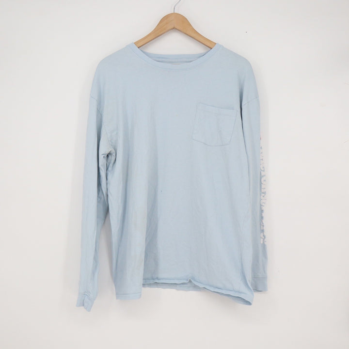 Tractor Supply Co Women's XL Light Blue Long Sleeve T-Shirt Graphic Sleeve