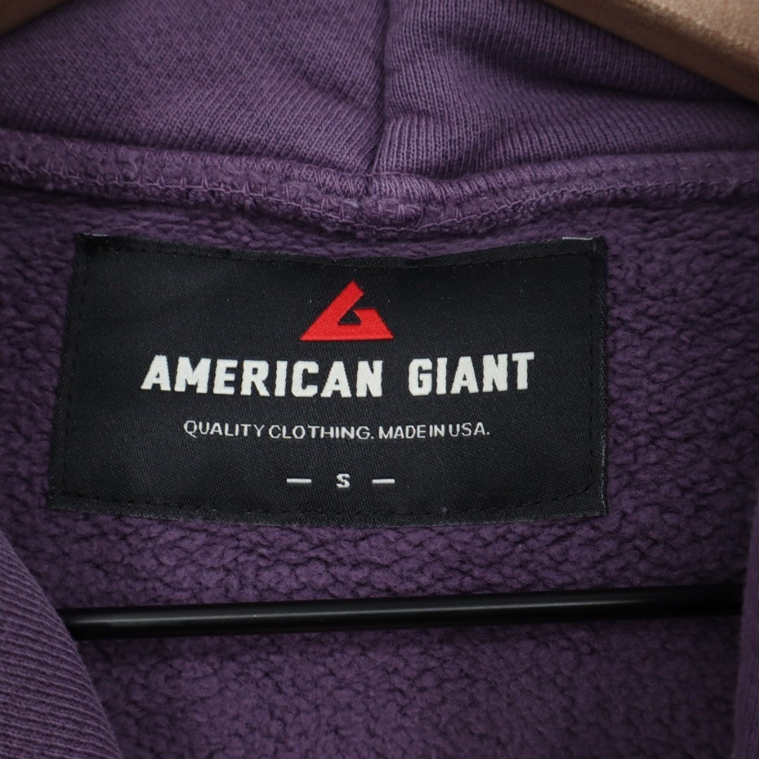 American Giant American Vintage Hoodie Unisex Small Washed Navy Cosmos Oversized