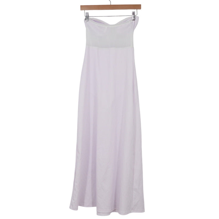 D&M Lavender Cutout Bodice Maxi Dress with Built-in Bodysuit Small
