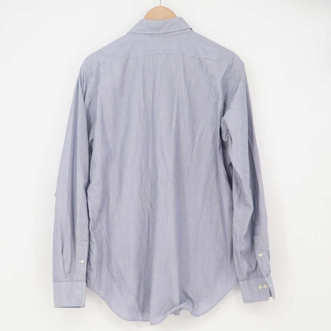 Polo Ralph Lauren Button-Down Mens 15.5 34/35 Lowell Blue Micro-Stripe Excellent