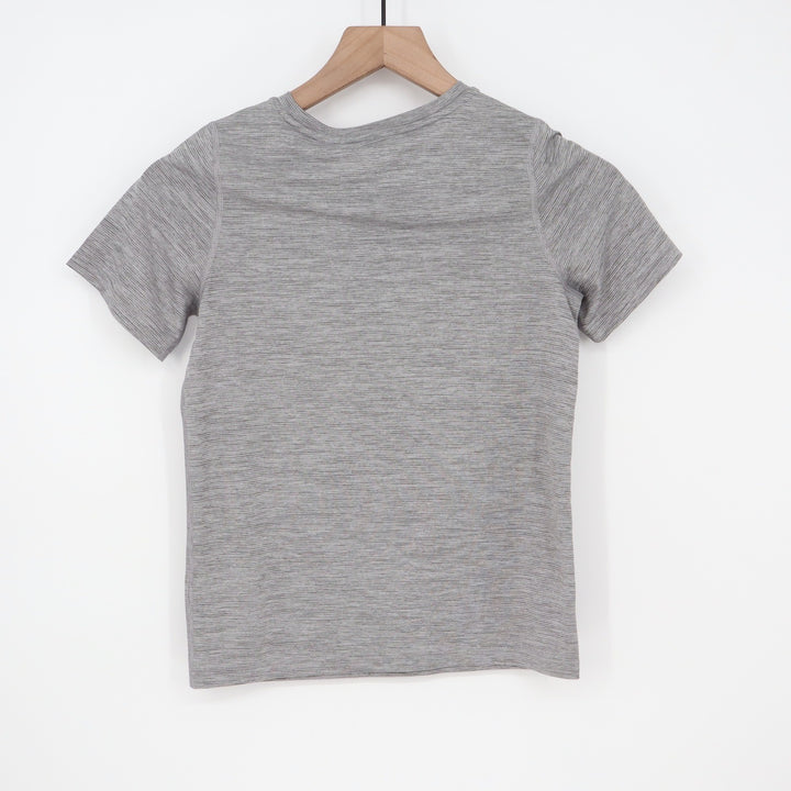 DSG Boys Movement Tee Dark Gray Heather Short Sleeve Athletic Shirt S 8-9