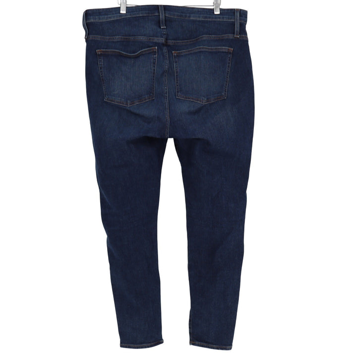 J.Crew Re-Imagined Skinny Jeans Dark Wash Blue Denim Size 34 High Rise Stretch