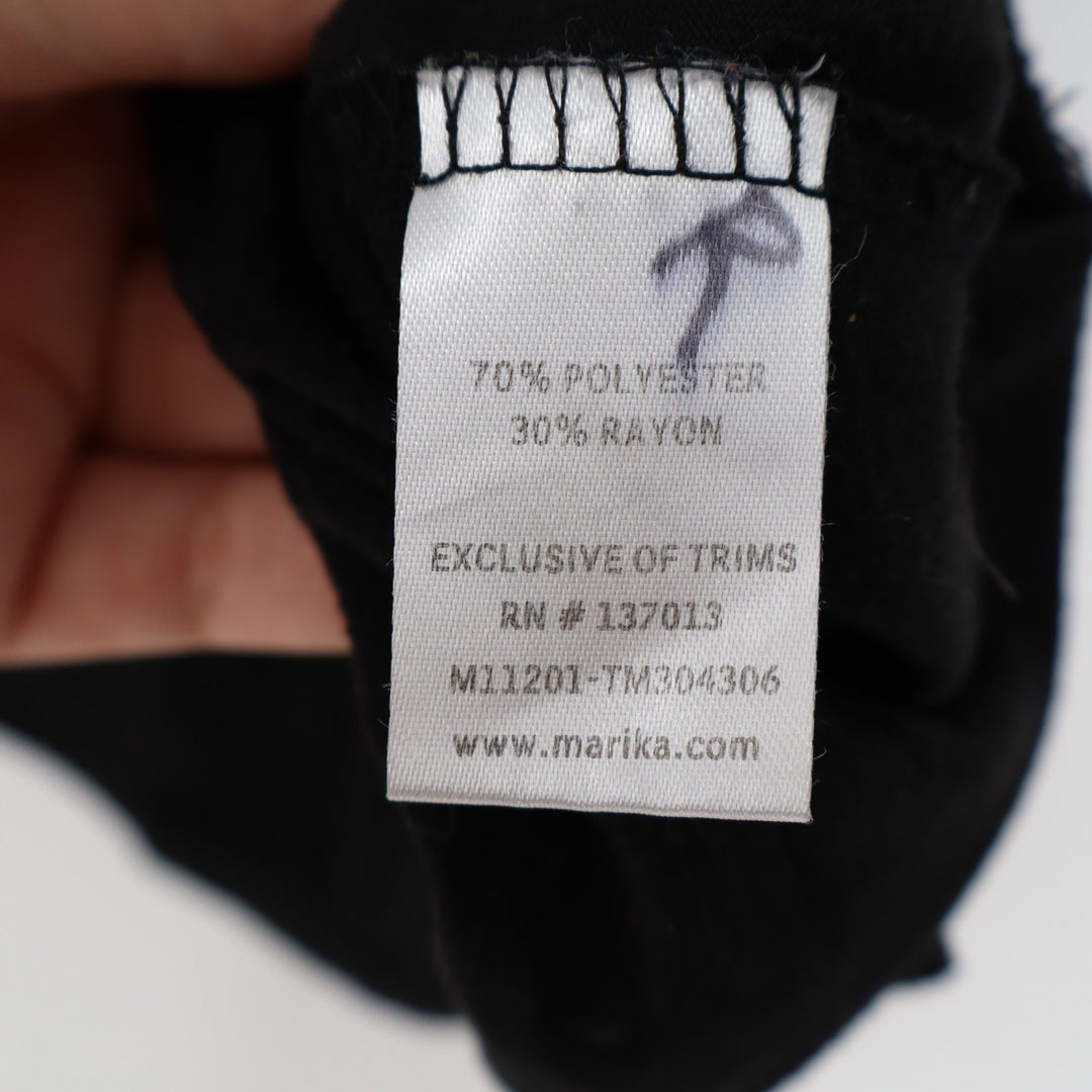 Marika Tek Dry-Wik Tank Top Womens M Black Racerback Performance Wear Pullover