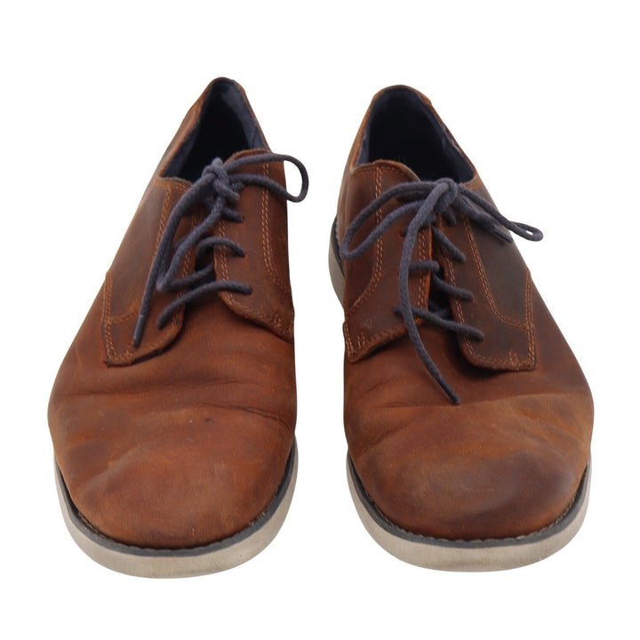 Timberland Oxford Mens 10 A11IW Brown Leather Lace Up Casual Good