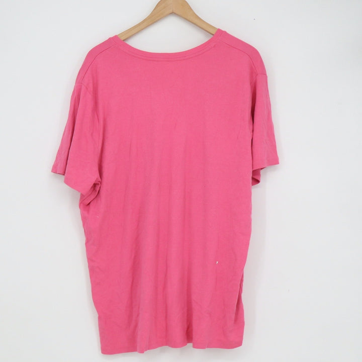 Merona The Ultimate Tee Pink V-Neck Short Sleeve 100% Cotton Shirt Size 4