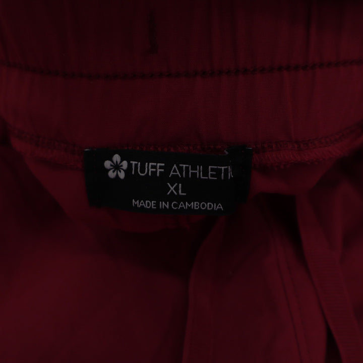 Tuff Athletics Mens XL Burgundy Red Performance Shorts Drawstring