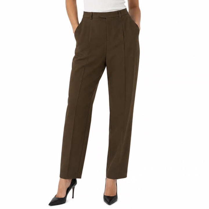 Madewell Tapered Trousers Olive Brown Size 12 Stretch Workwear Pants