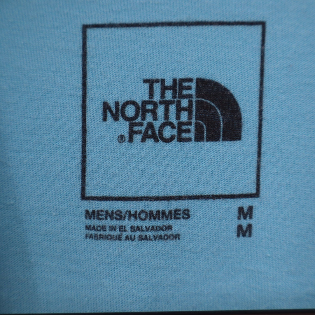 The North Face Mens Light Blue Graphic Box Logo T-Shirt Size M
