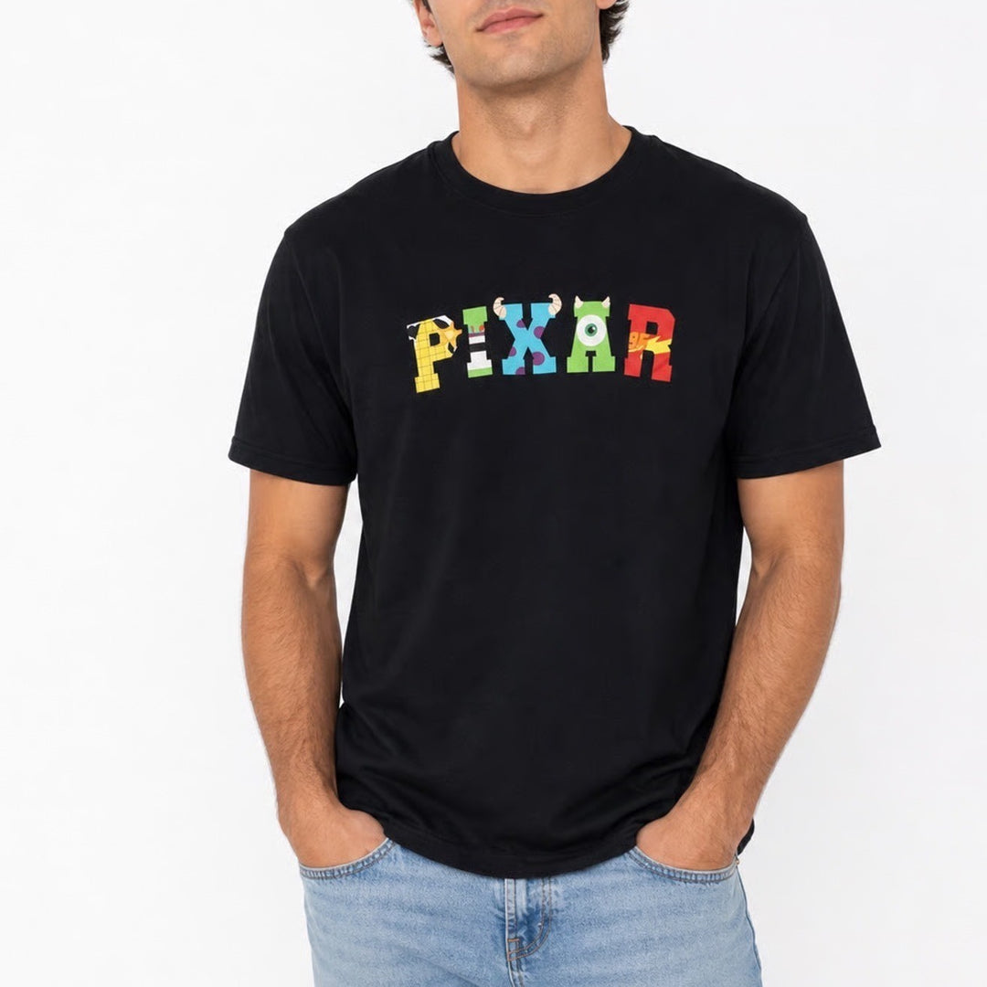 Uniqlo UT Pixar Graphic T-Shirt Black Mens Small Disney Characters