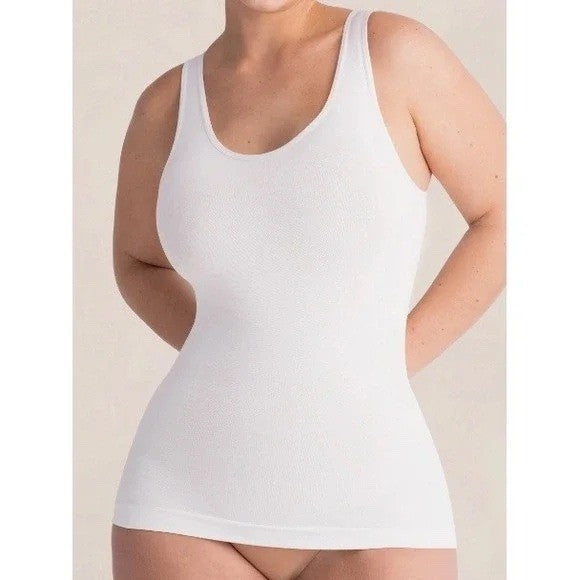 Shapermint Essentials All Day Every Day Tank Cami Womens Large White Shapewear