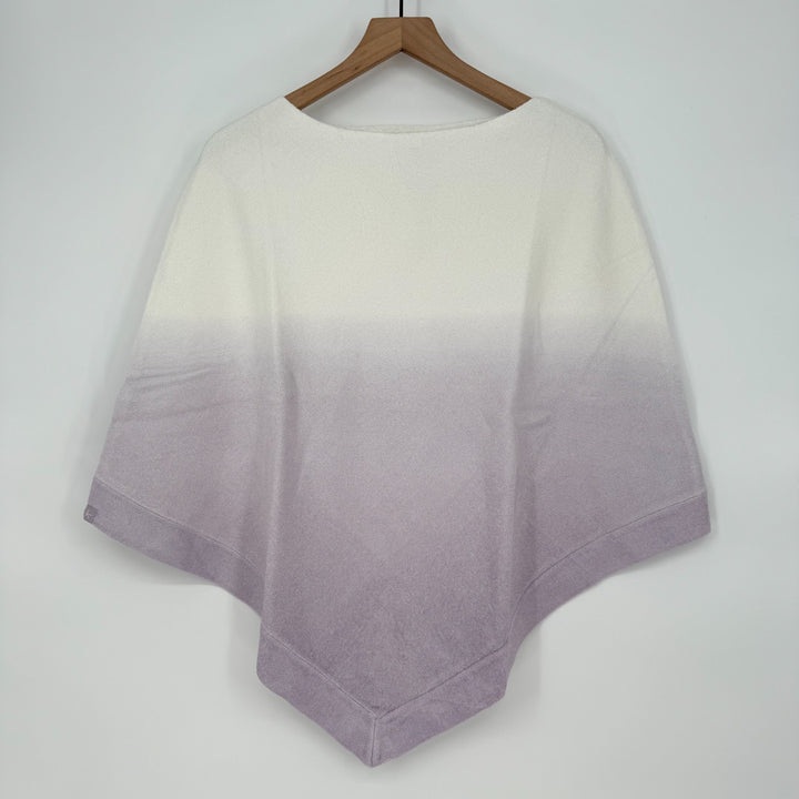 Barefoot Dreams CozyChic Ultra Lite Ocean Breeze Poncho Womens Soft Violet Ombre