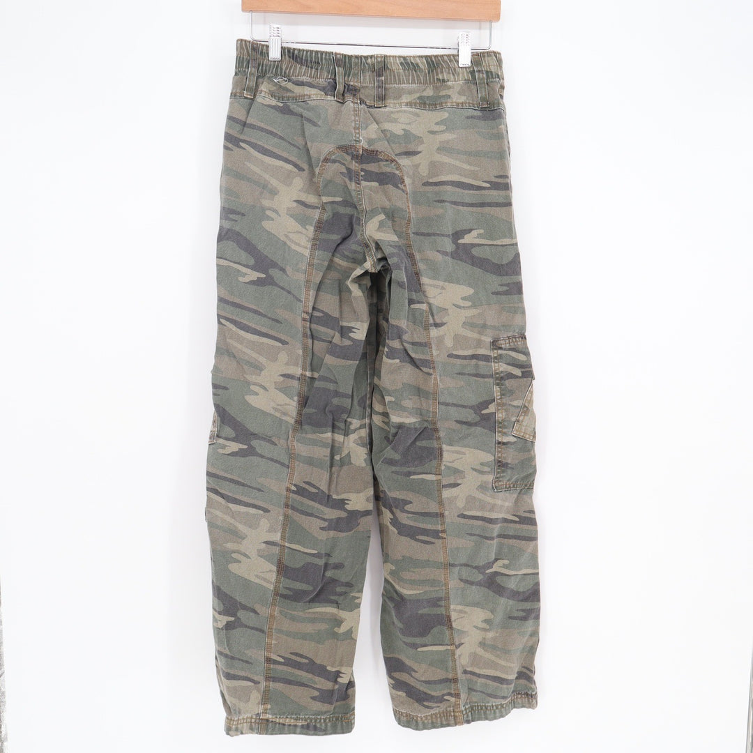 Forever 21 Cargo Pants Womens L Camo Green Utility Pockets Excellent