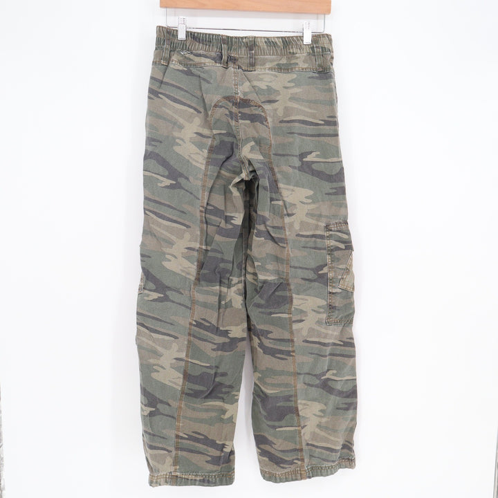 Forever 21 Cargo Pants Womens L Camo Green Utility Pockets Excellent