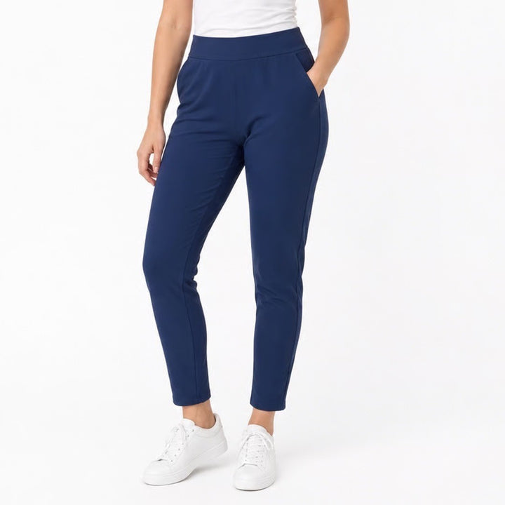 Torrid Navy Blue Stretch Knit Leggings Side Pockets Plus Size 1 1X