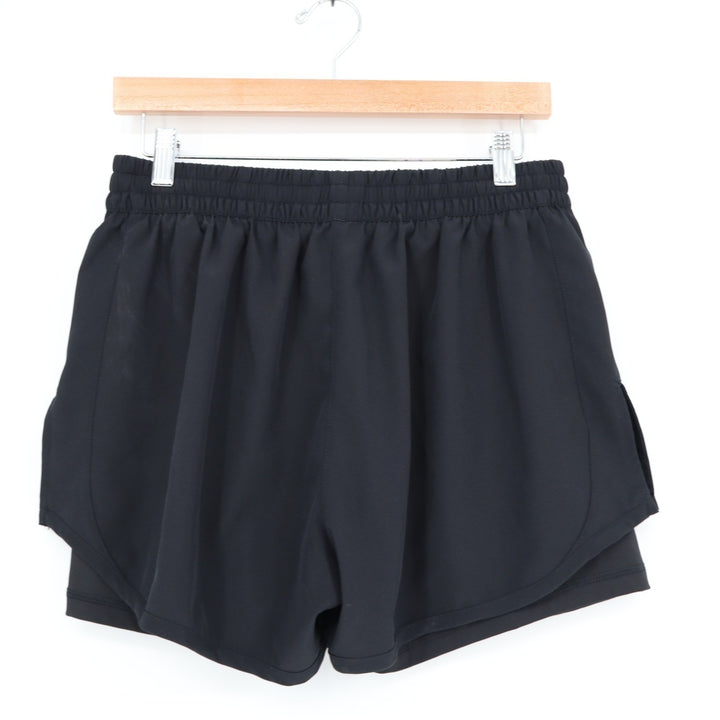 Leg3nd Shorts Women Large Black Stretch Elastic Waist Pull On Running Activewear