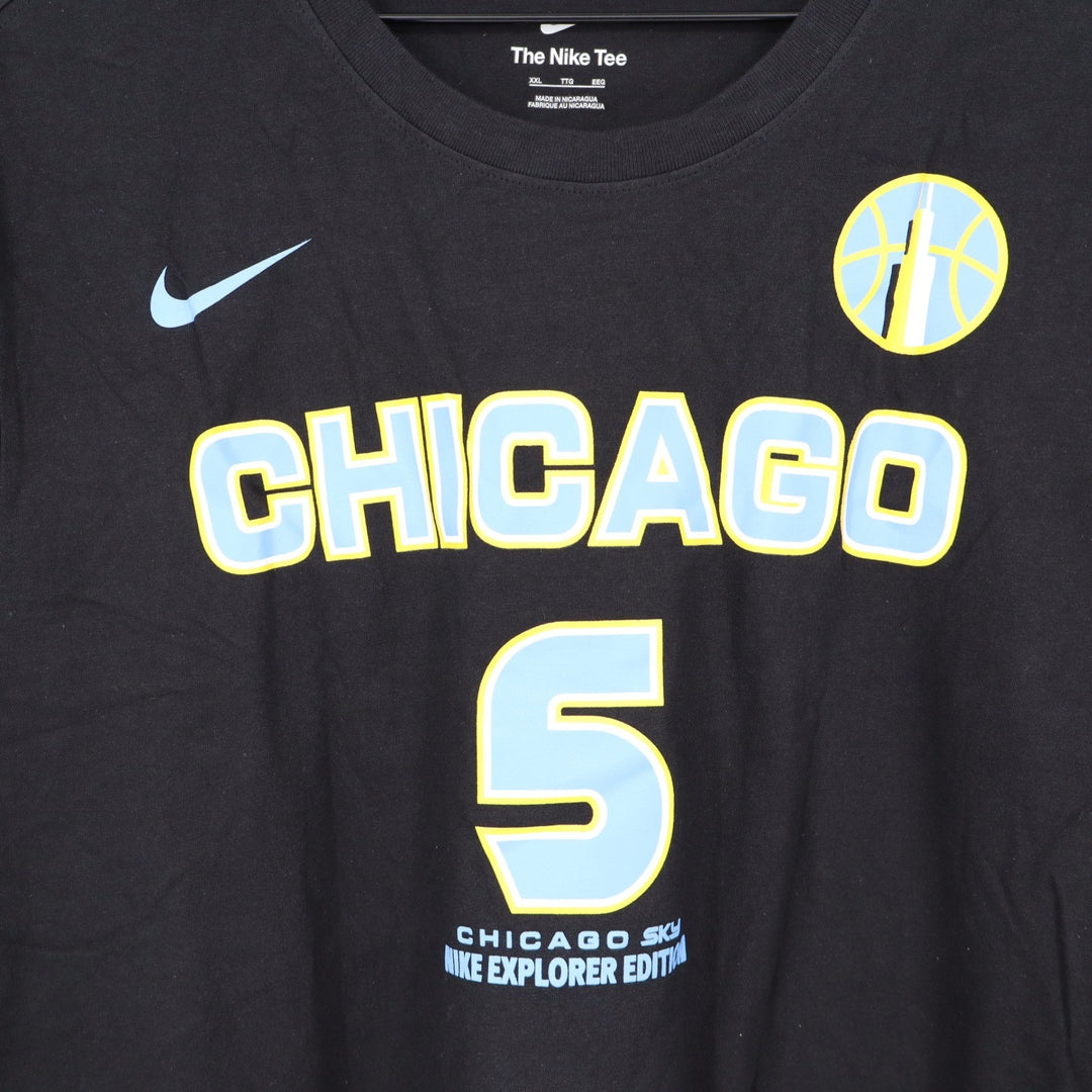 Nike Chicago Sky Angel Reese 5 Explorer Edition Black T-Shirt XXL NEW