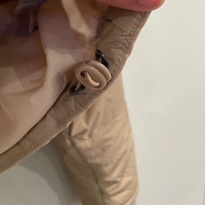 The Fifth Label Tan Cropped Puffer Jacket Size M