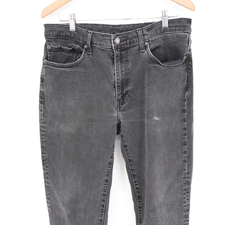 Levi's 514 Straight Fit Jeans Mens 36x34 Gray Denim Cotton Soft Stretch Twill