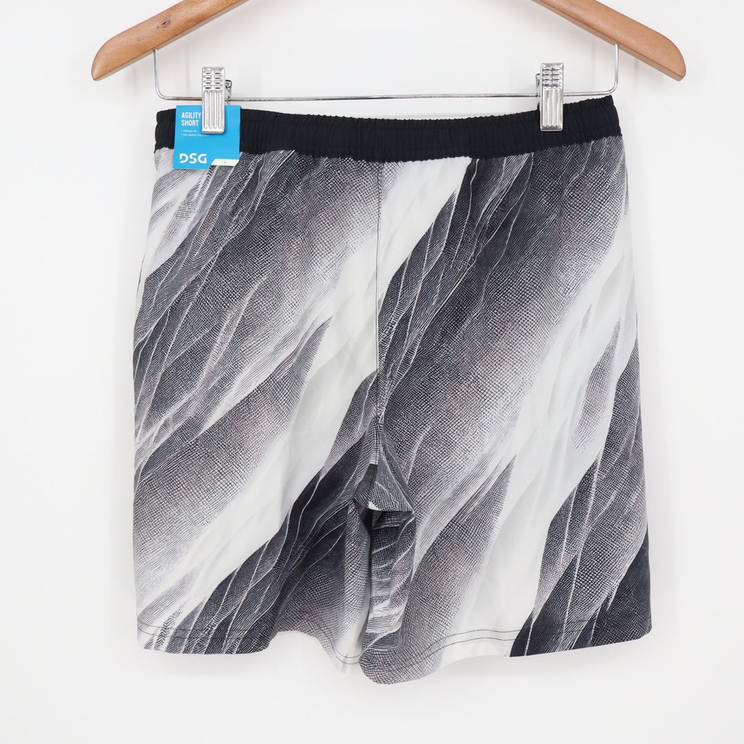 DSG Boys Agility Short Print Pure White AI Formation Size L 14-16 NWT