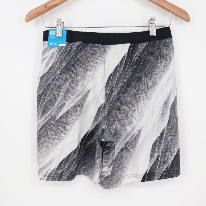 DSG Boys Agility Short Print Pure White AI Formation Size L 14-16 NWT
