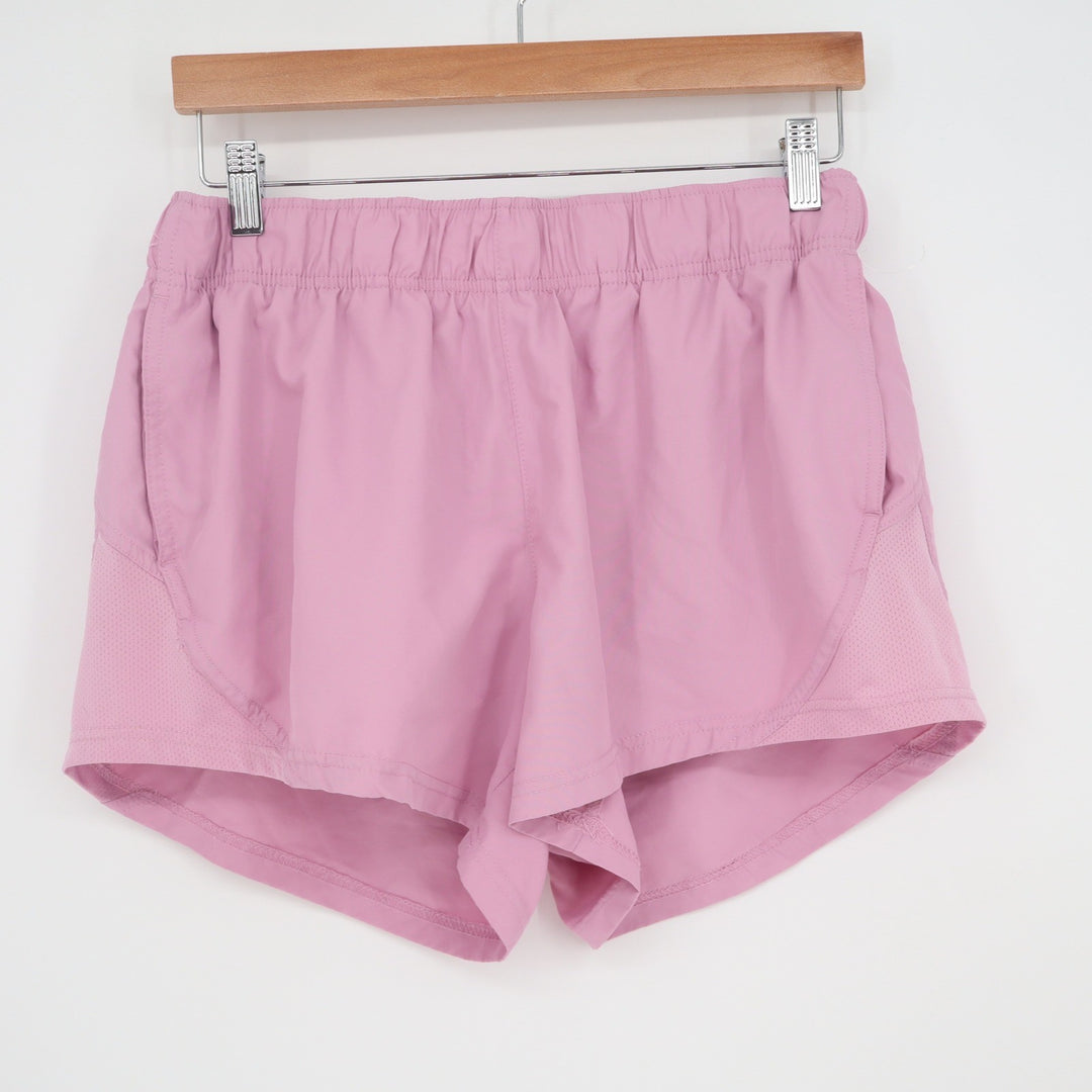 Athletic Works Shorts Women L Pink Running Mesh Trim Recycled Excellent