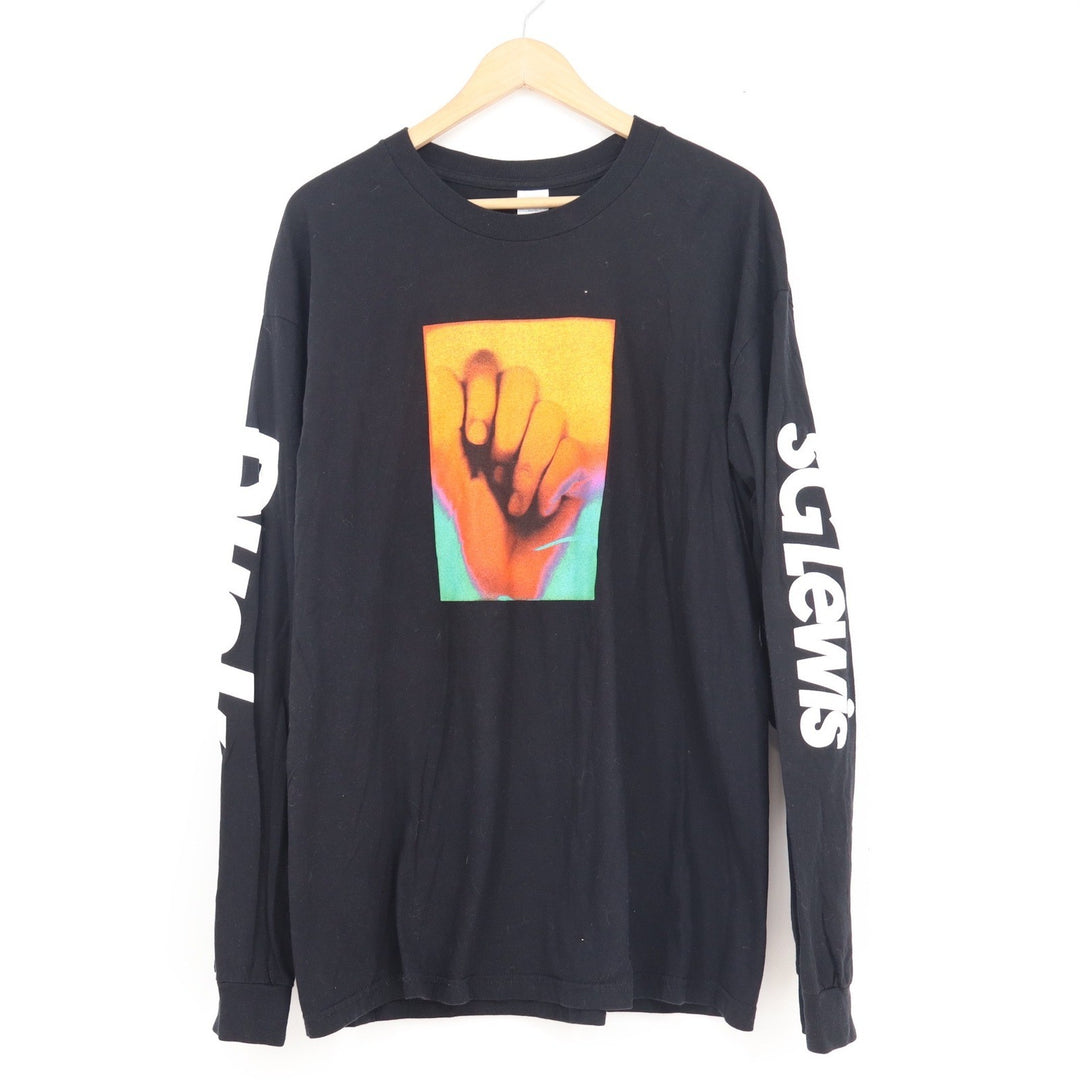 SG Lewis Dusk Long Sleeve Concert Tour Shirt Black Graphic Mens XL Gildan Cotton
