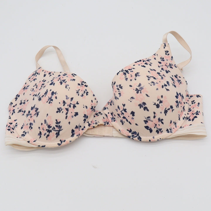 Laura Ashley Bra Womens 36C Pink Floral Underwire Padded Excellent