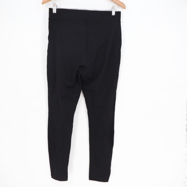 American Giant Ponte Slim Pants Womens 10 Super Black Skinny Leg Stretch Casual