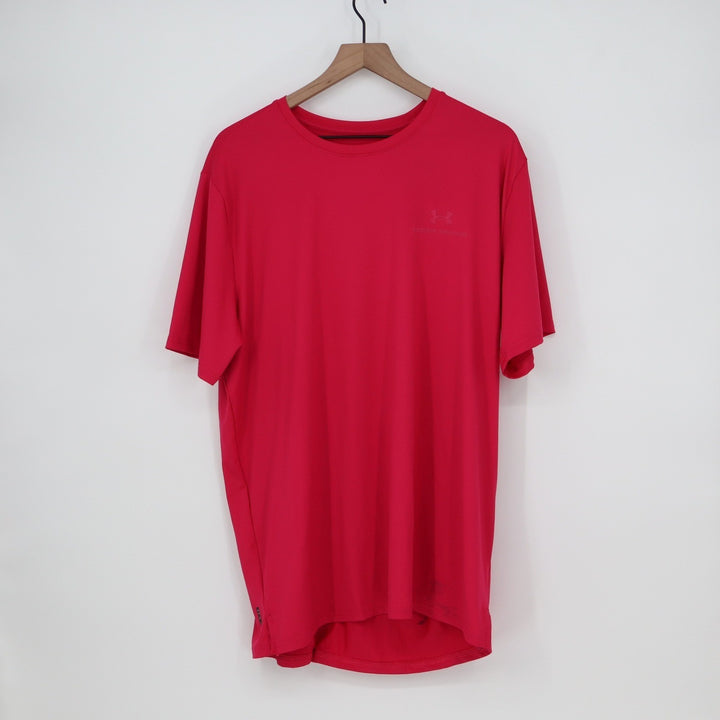 Under Armour Mens Vanish Energy SS Red RUSH Training T-Shirt XL NEW