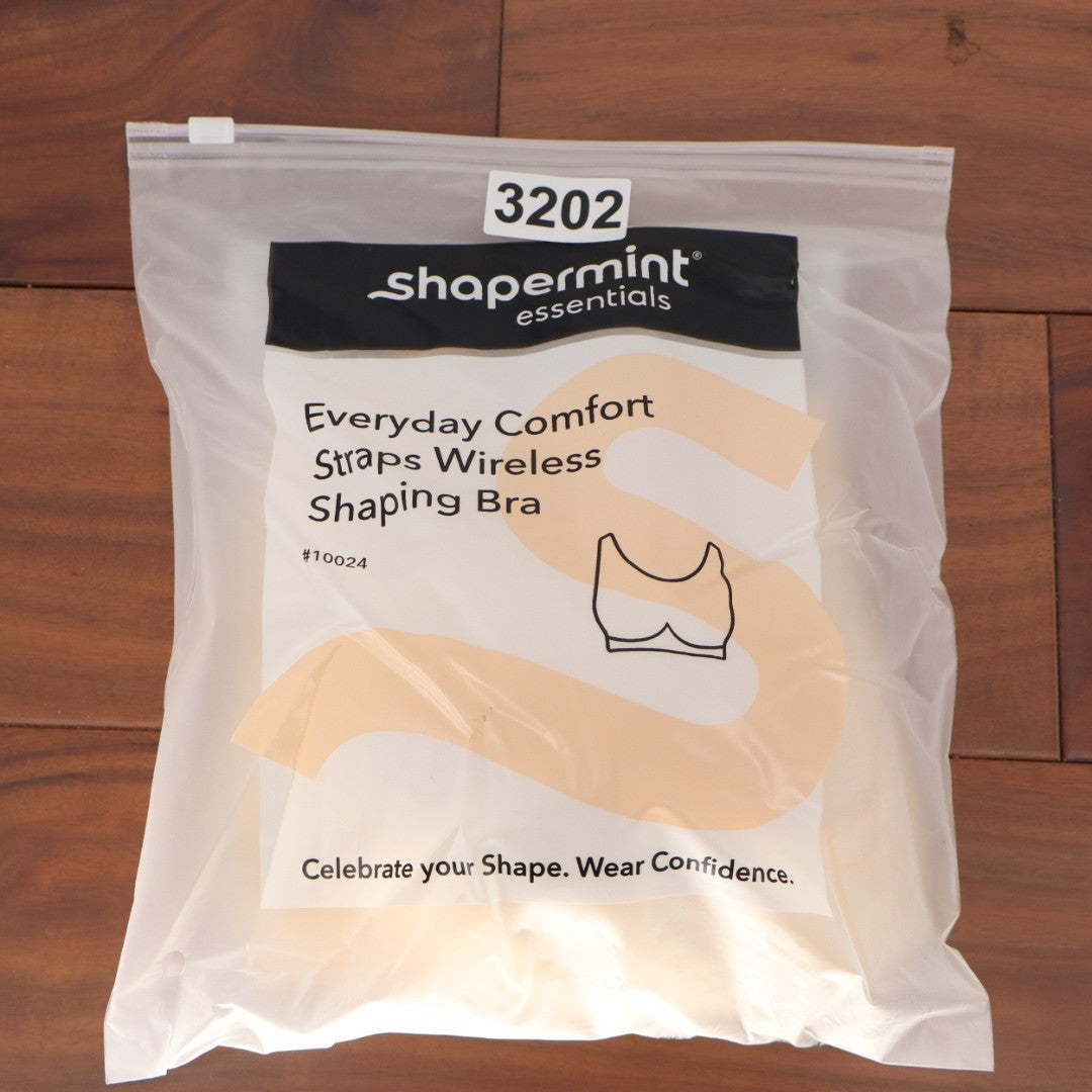 Shapermint Essentials Everyday Comfort Straps Wireless Shaping Bra Large Chai