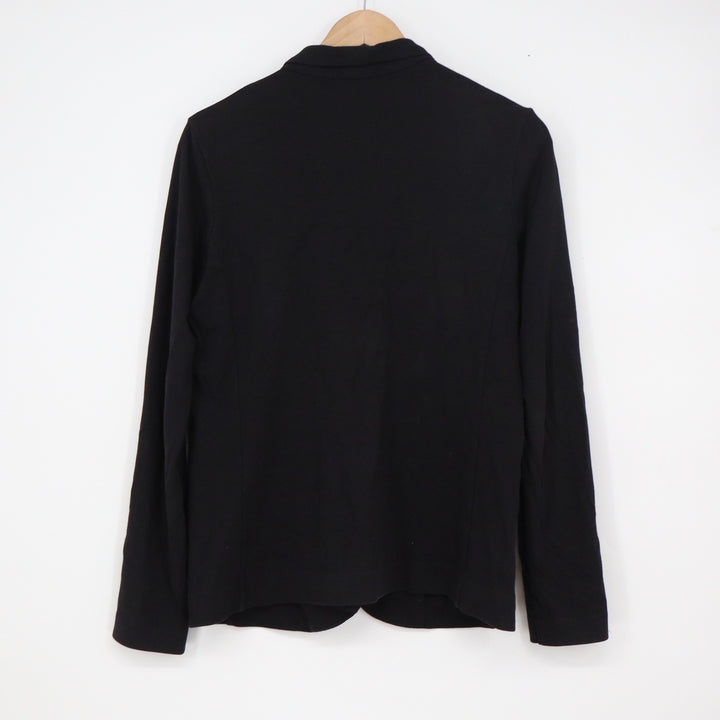 Uniqlo Black Knit Shawl Collar One Button Blazer Jacket Small
