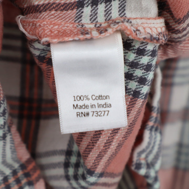 Sonoma Goods For Life Flannel Shirt Womens Medium Multi Plaid Cotton Button Up