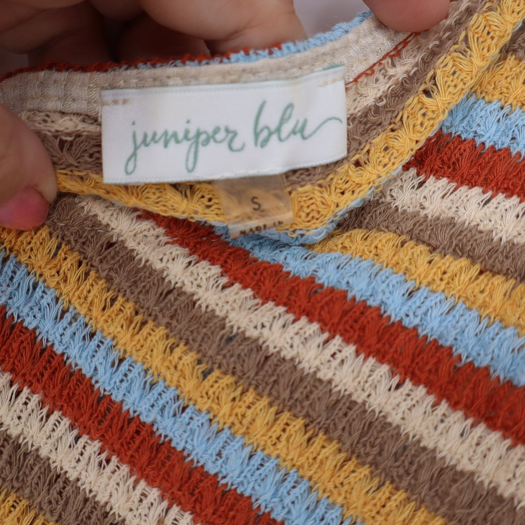 Juniper Blu Tank Top Womens S Twist Back Knit Excellent