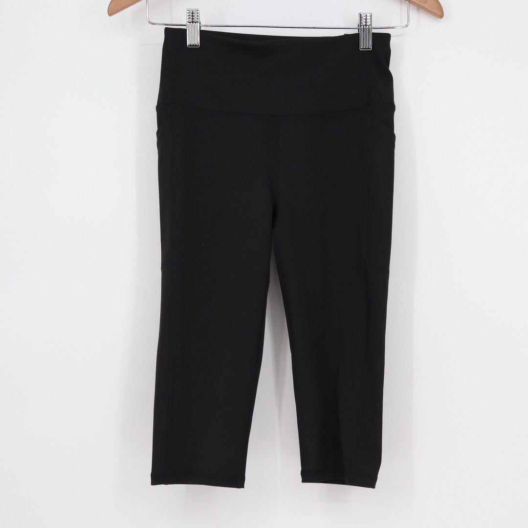 DSG Momentum Crop High Rise Leggings Pure Black Womens XS