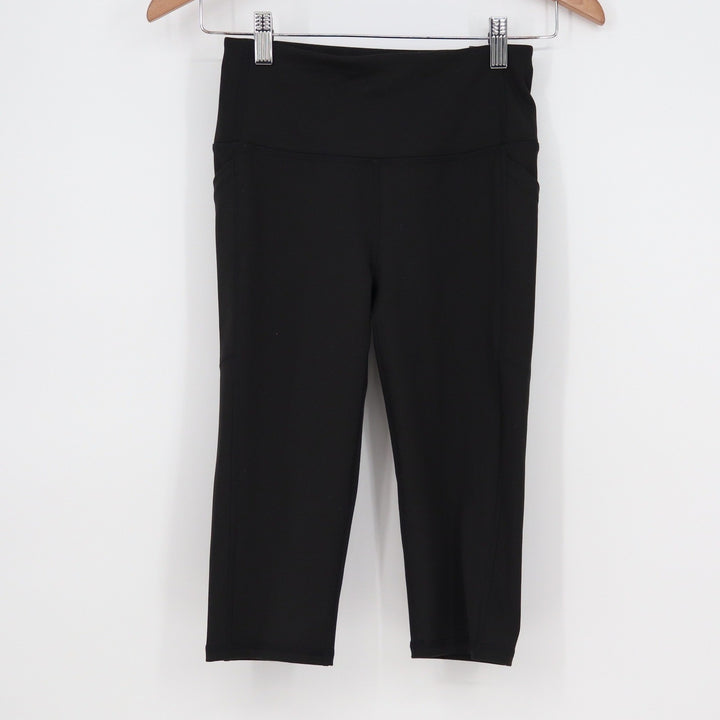 DSG Momentum Crop High Rise Leggings Pure Black Womens XS
