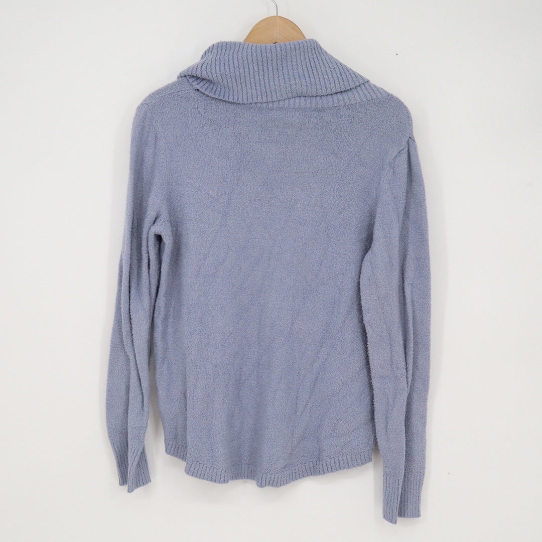 Rachel Zoe Periwinkle Blue Cowl Neck Textured Knit Sweater Womens Size Medium