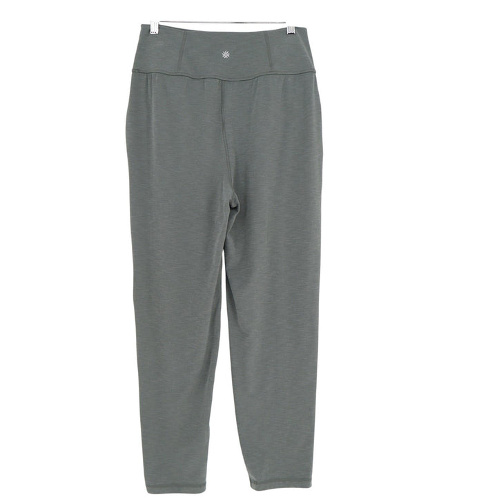 Athleta Elation Pants Womens PS Charcoal Gray Space Dye Pleated High Waisted
