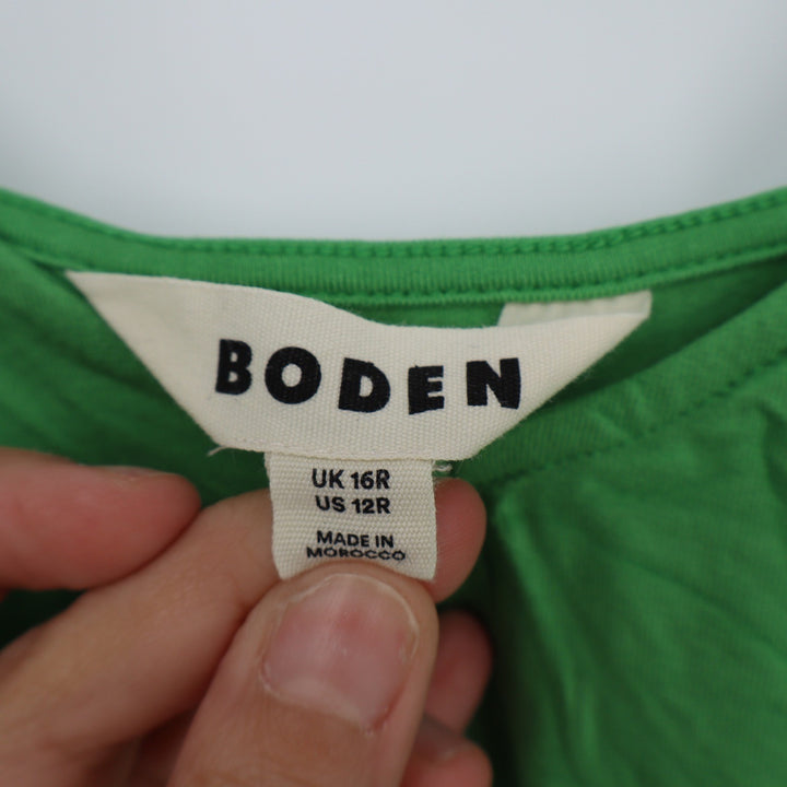 Boden Green Twist Front Midi Dress Adjustable Straps US 12R
