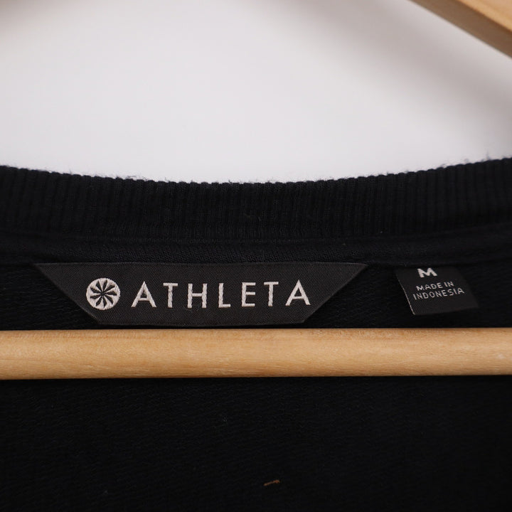 Athleta Women's Black Side Knot Twist Long Sleeve Modal Top Size M