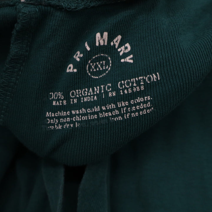 Primary Organic Cotton Joggers Forest Green XXL Drawstring Sweatpants
