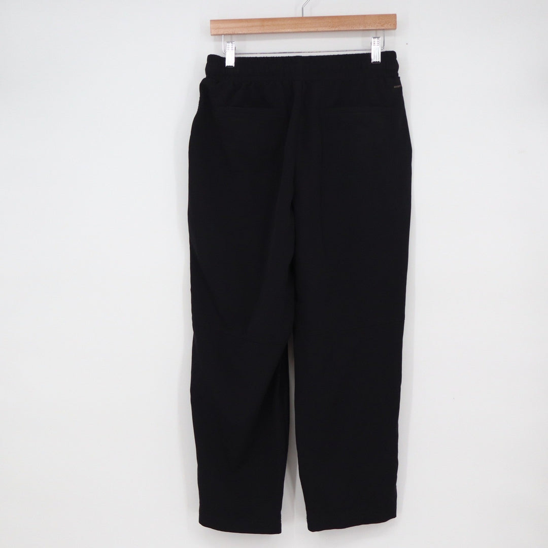 Mondetta Womens Black Stretch Ankle Pants Drawstring Elastic Waist Small