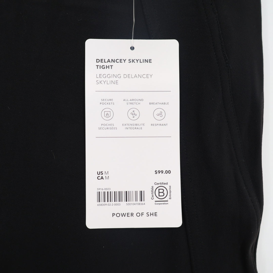 Athleta Delancey Skyline Legging Women Medium Black Stretch High Rise Skinny Leg