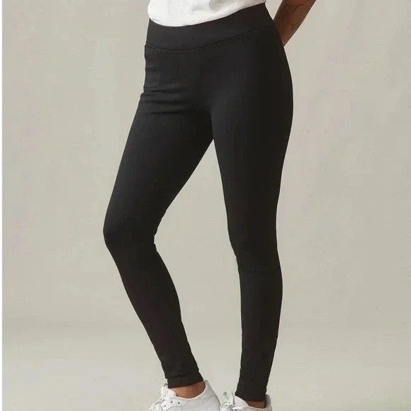 American Giant Leggings Womens 4 Black Stretch Elastic Waist Skinny Active Wear