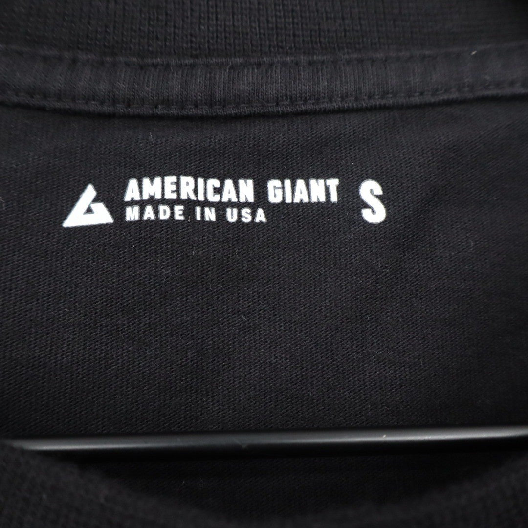 American Giant Men's Picket Tee Black Size S Made In USA